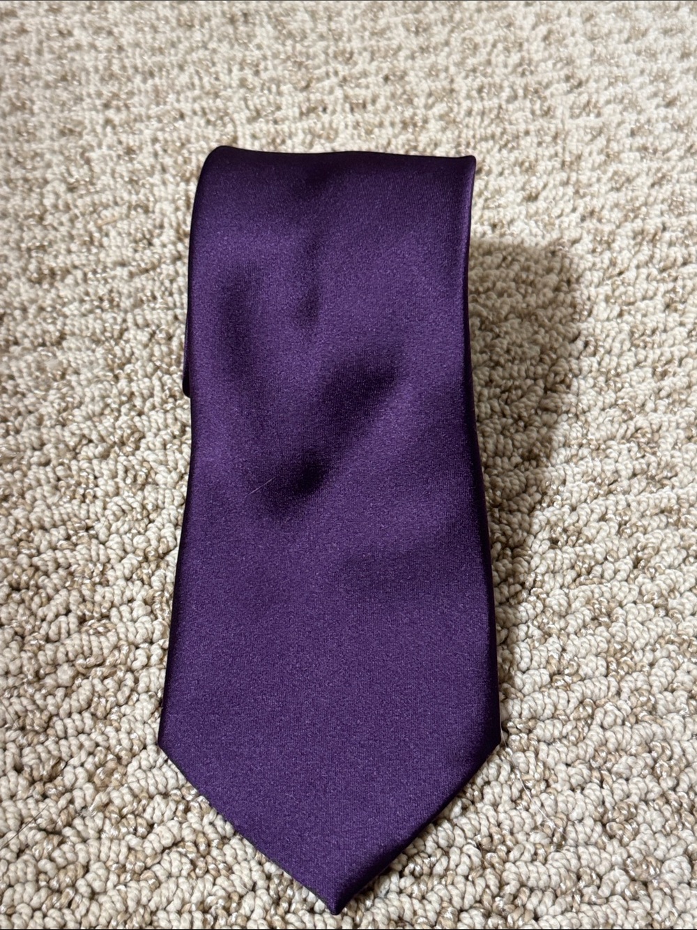 Van Heusen Deep Purple Satin Tie